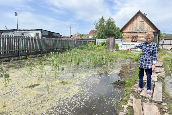 Жители омской деревни второй год пытаются разгадать тайну затопления их участков